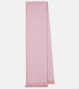 FerragamoFringed logo wool scarf FerragamoFringed logo wool scarf