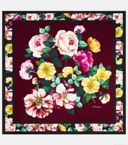 Dolce&GabbanaFloral silk satin scarf Dolce&GabbanaFloral silk satin scarf