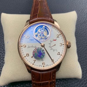 Universal Portugal 44 Series Tourbillon Precision Steel White Plate Universal Portugal 44 Series Tourbillon Precision Steel White Plate