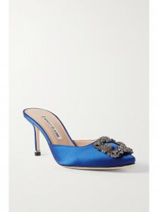 Hangisimu 70 embellished satin mules Hangisimu 70 embellished satin mules