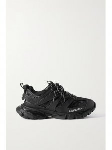 Track logo-detailed mesh and rubber sneakers Track logo-detailed mesh and rubber sneakers