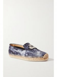 Nanou Orlato logo-embroidered tie-dyed canvas espadrilles Nanou Orlato logo-embroidered tie-dyed canvas espadrilles
