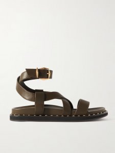 Blaise stud-embellished leather sandals Blaise stud-embellished leather sandals