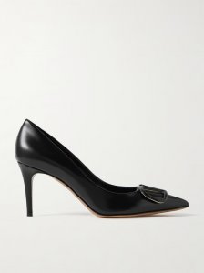 VLOGO 80 embellished leather pumps VLOGO 80 embellished leather pumps