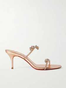 Just Queen 70 crystal-embellished PVC mules Just Queen 70 crystal-embellished PVC mules