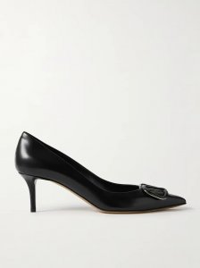 VLOGO 60 embellished leather pumps VLOGO 60 embellished leather pumps