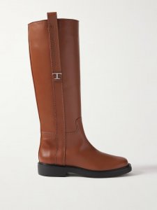 Embellished leather knee boots Embellished leather knee boots