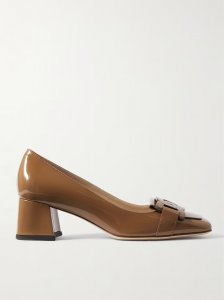 Embellished patent-leather pumps Embellished patent-leather pumps