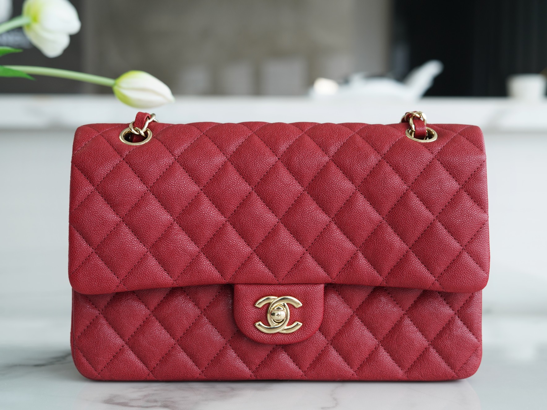 CHANEL HANDBAG red CHANEL HANDBAG red