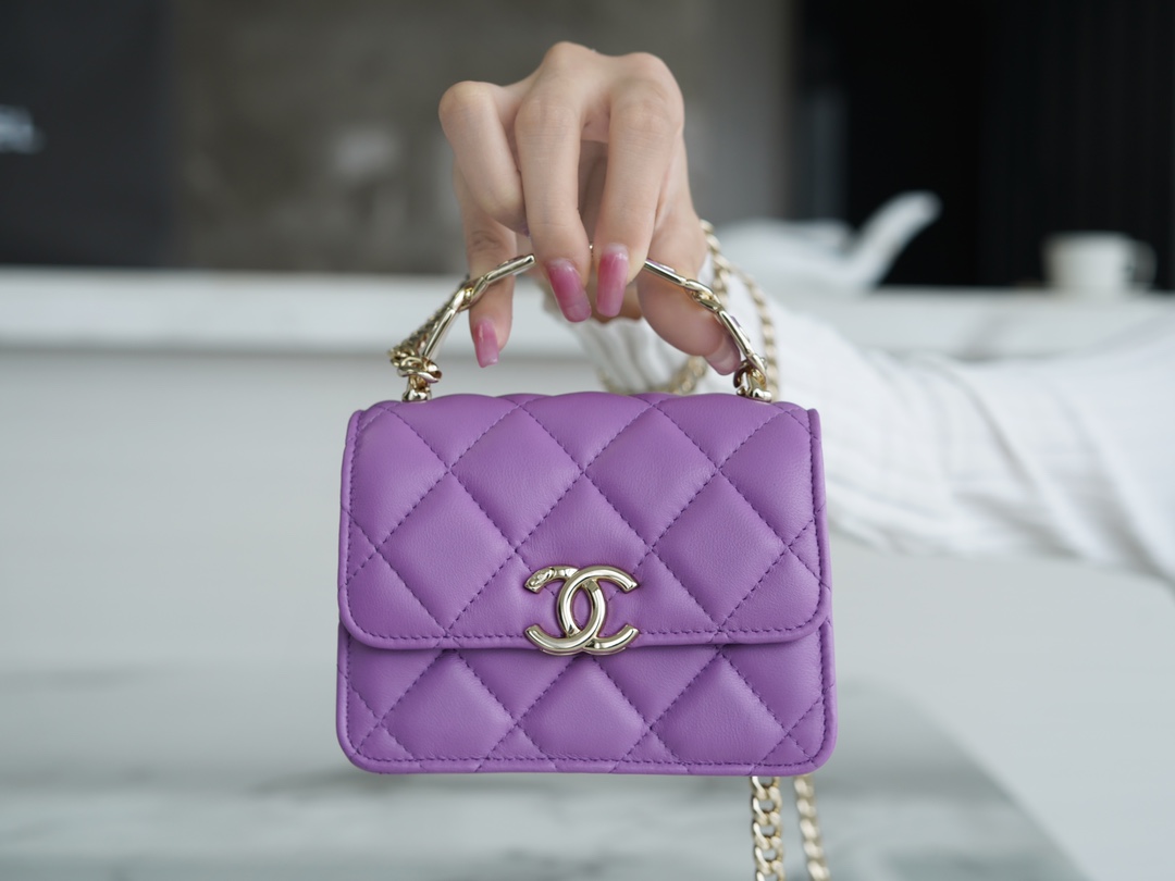 Chanel HANDBAG purple Chanel HANDBAG purple