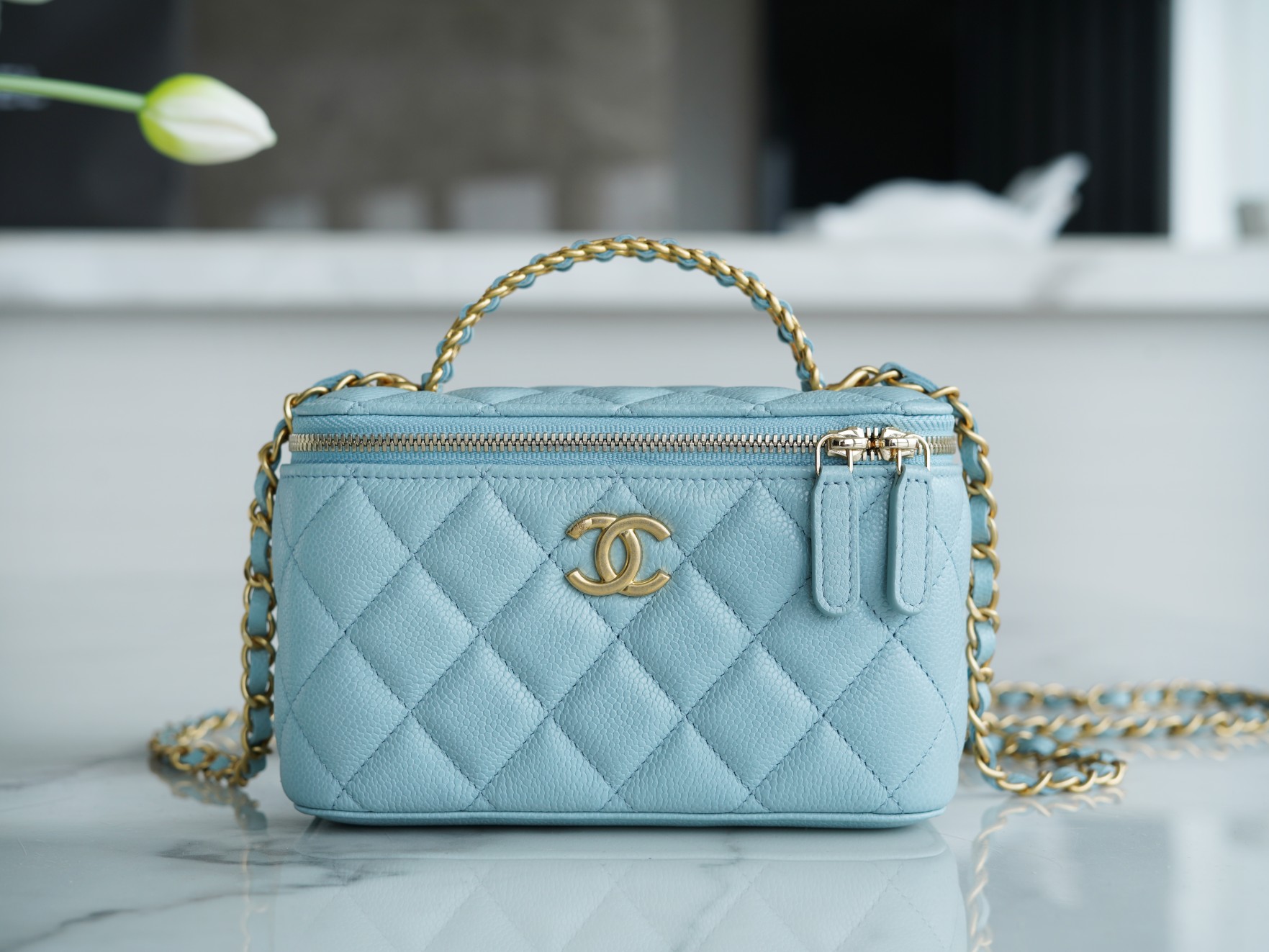 CHANEL HANDBAG blue CHANEL HANDBAG blue