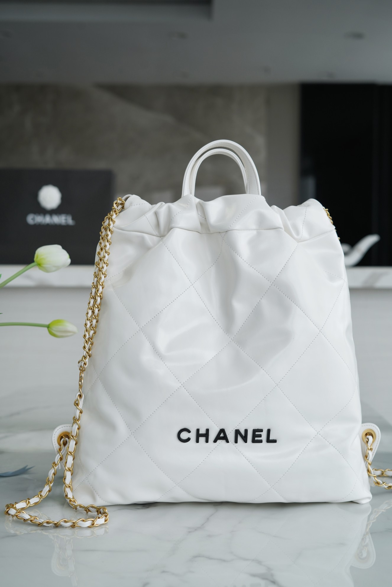 CHANEL Backpack white CHANEL Backpack white