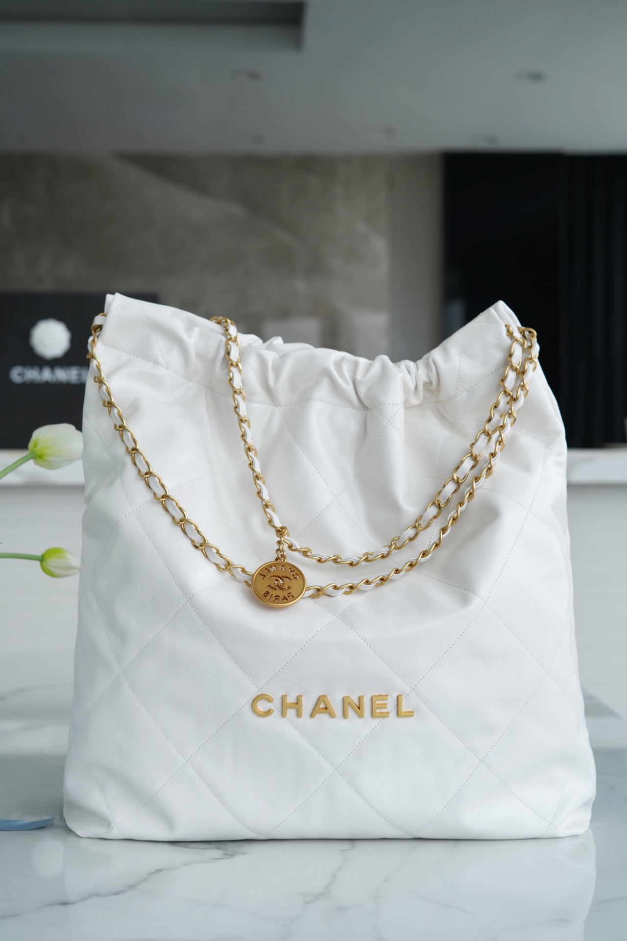 CHANEL HANDBAG White CHANEL HANDBAG White