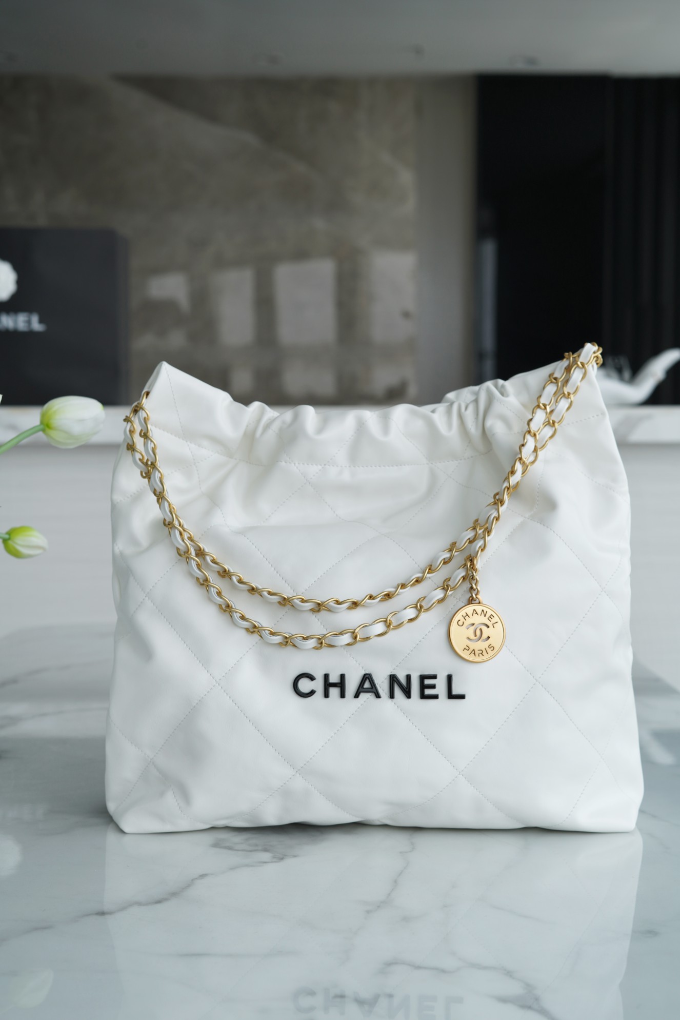 CHANEL HANDBAG White CHANEL HANDBAG White
