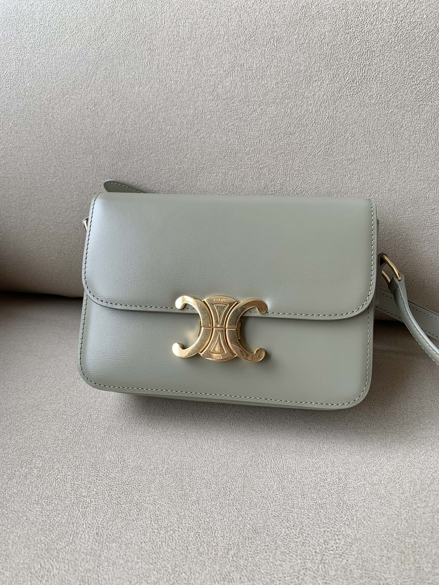 CELINE CROSSBODY BAG light green CELINE CROSSBODY BAG light green