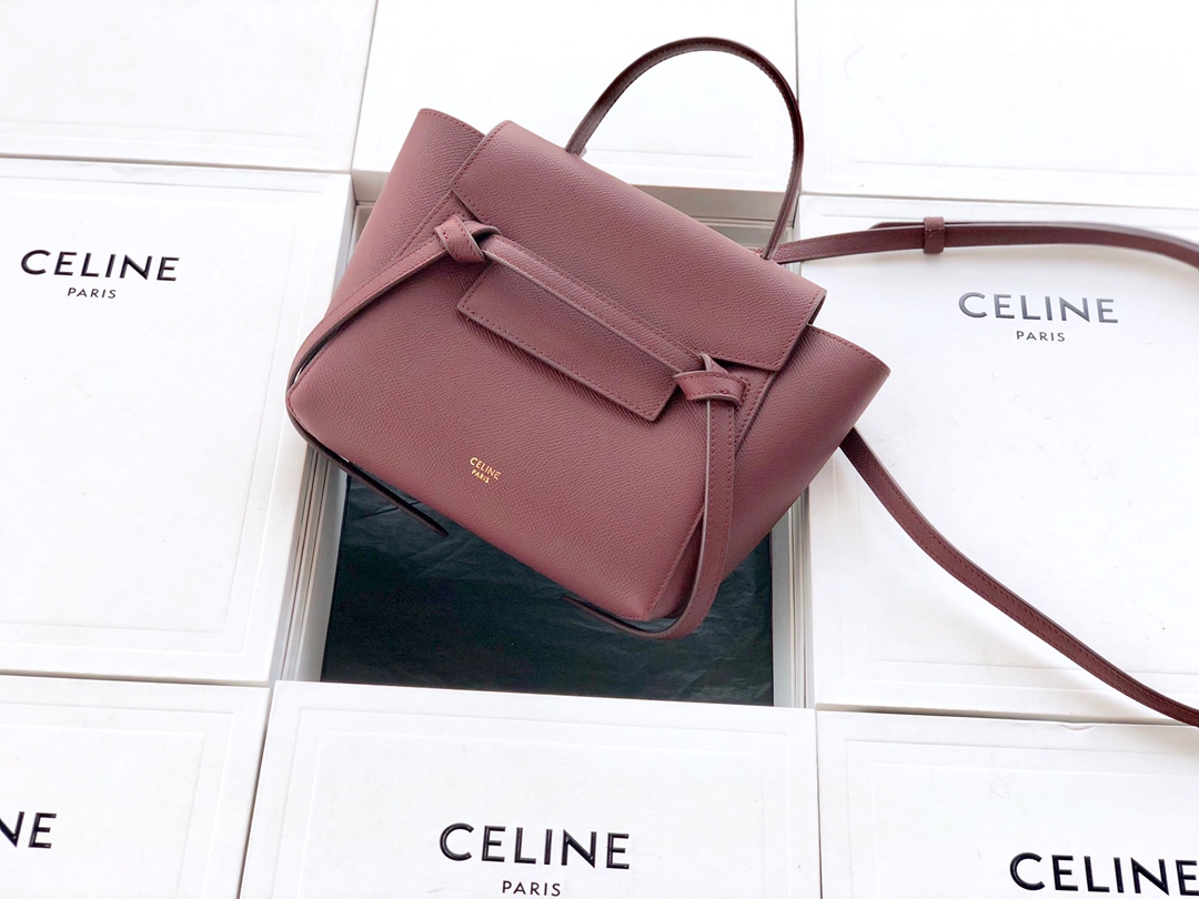 CELINE HANDBAG coral red CELINE HANDBAG coral red