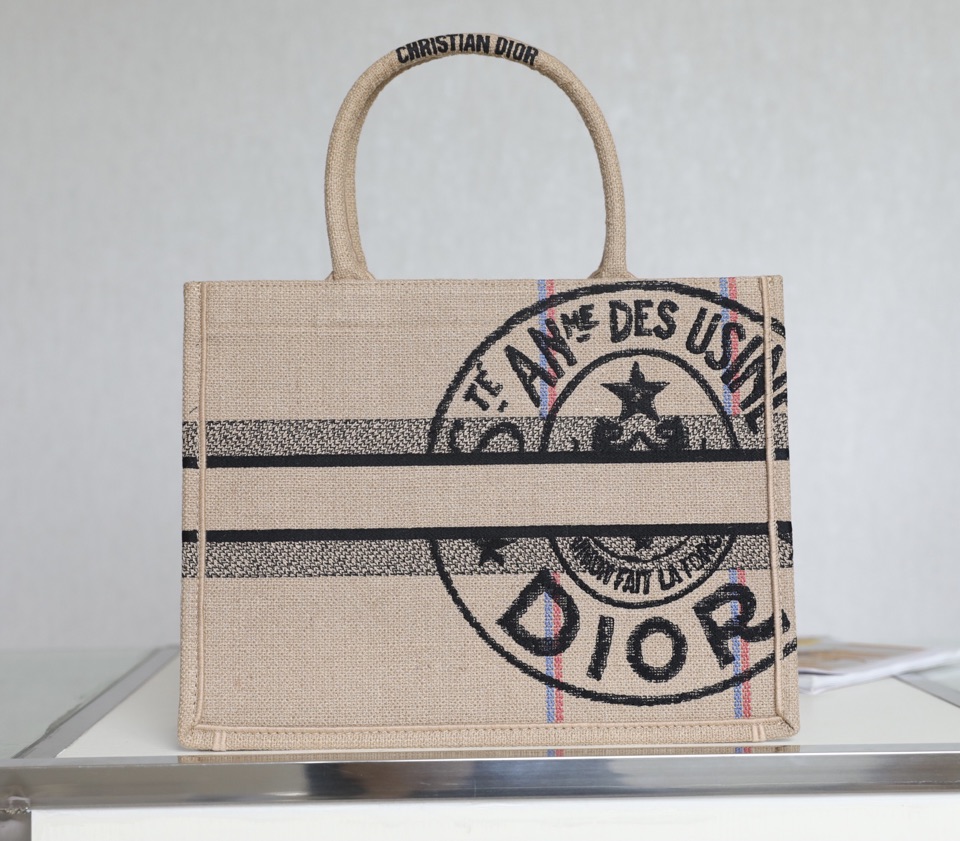 CHRISTIAN DIOR EMBROIDERED VELVET CANNAGE BOOK TOTE CHRISTIAN DIOR EMBROIDERED VELVET CANNAGE BOOK TOTE