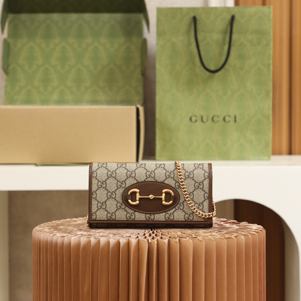 GUCCI HORSEBIT 1955 WALLET WITH CHAIN GUCCI HORSEBIT 1955 WALLET WITH CHAIN