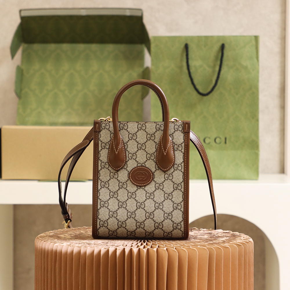 MINI TOTE BAG WITH INTERLOCKING G MINI TOTE BAG WITH INTERLOCKING G