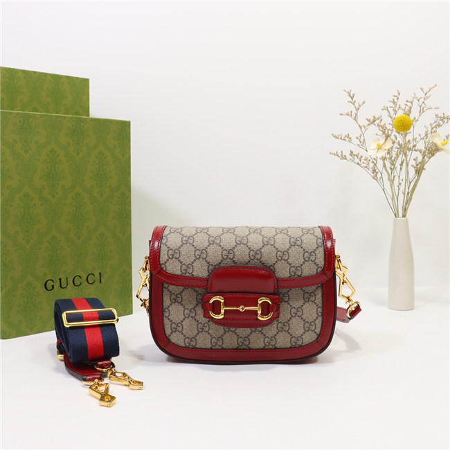 Gucci Horsebit 1955 Mini Bag GG Supreme Canvas 658574 (Varied Colors) Gucci Horsebit 1955 Mini Bag GG Supreme Canvas 658574 (Varied Colors)