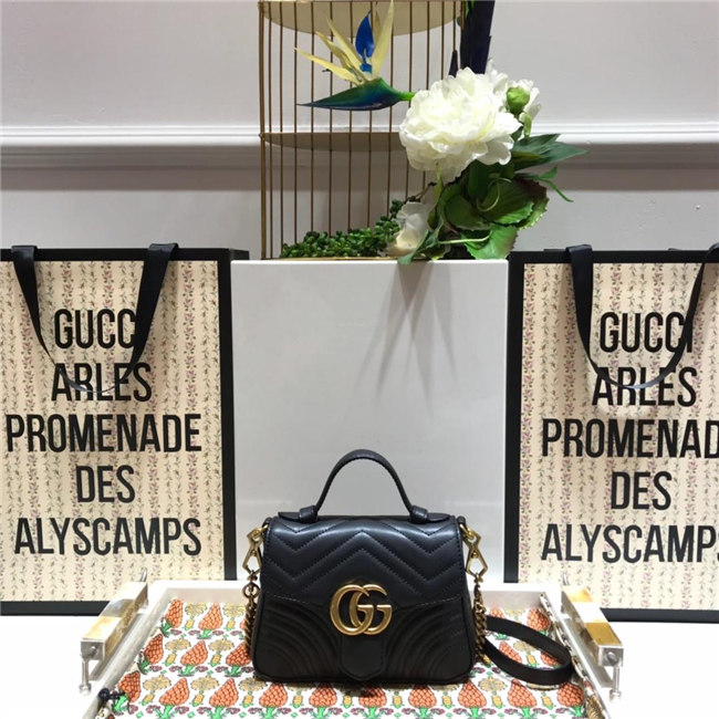 Gucci GG Marmont Mini Top Handle bag (Varied Colors) Gucci GG Marmont Mini Top Handle bag (Varied Colors)