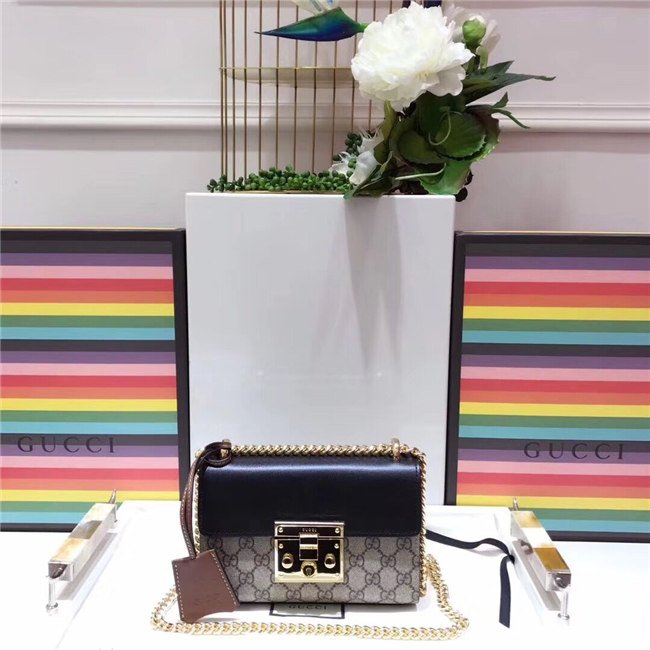 Gucci Padlock Small GG Supreme Canvas/Leather Shoulder Bag (Varied Colors) Gucci Padlock Small GG Supreme Canvas/Leather Shoulder Bag (Varied Colors)