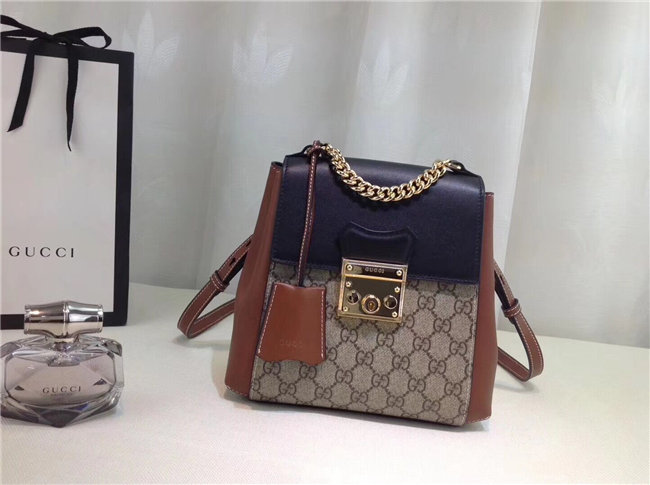 Gucci Padlock GG Supreme Backpack Gucci Padlock GG Supreme Backpack