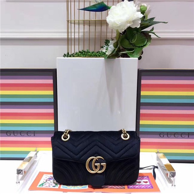 Gucci GG Marmont Velvet Small Shoulder Bag (Varied Colors) Gucci GG Marmont Velvet Small Shoulder Bag (Varied Colors)