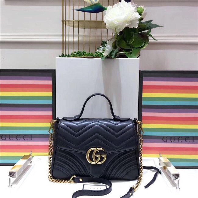 Gucci GG Marmont Small Top Handle Bag (Varied Colors) Gucci GG Marmont Small Top Handle Bag (Varied Colors)