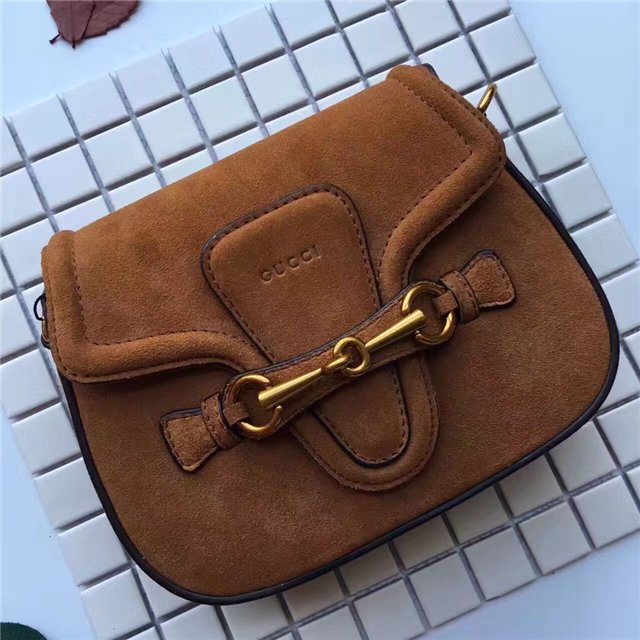 Gucci Small Lady Web Suede Shoulder Bag Gucci Small Lady Web Suede Shoulder Bag