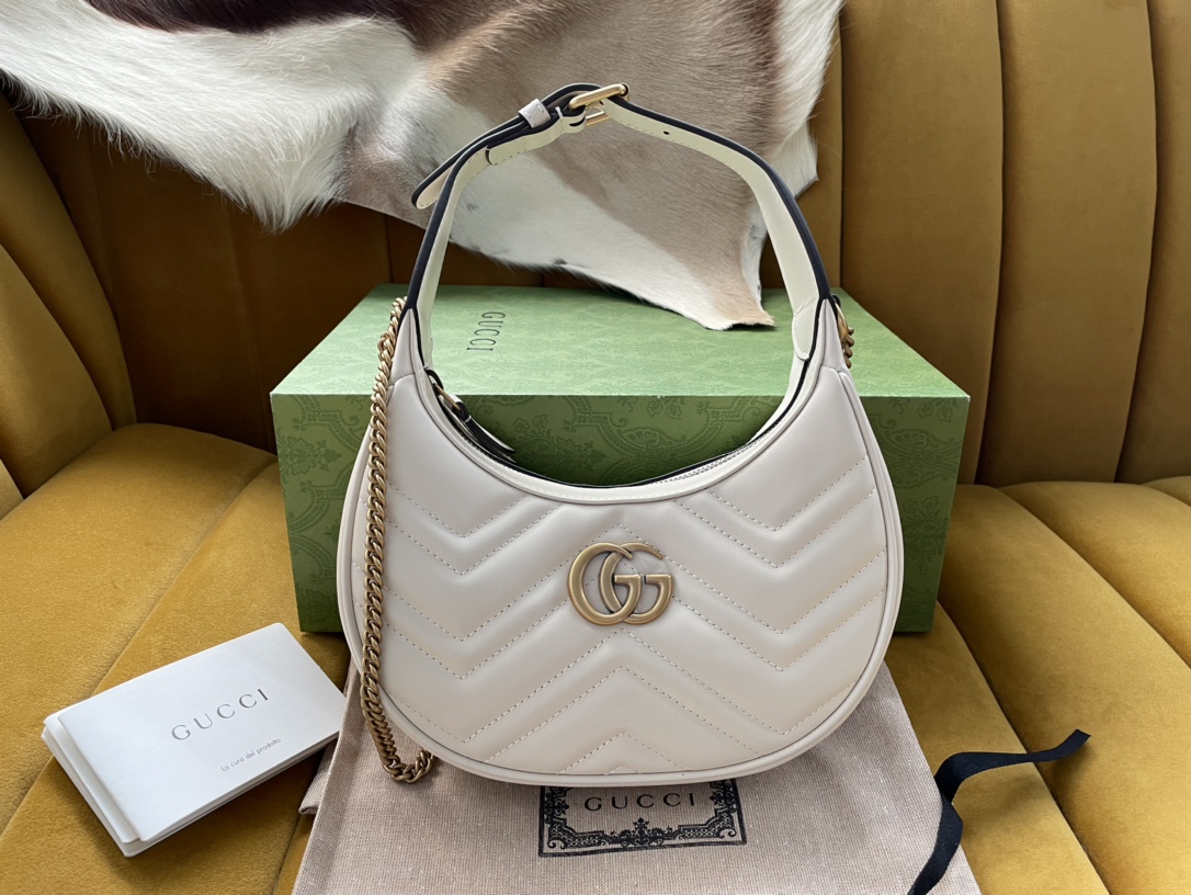 GG MARMONT HALF-MOON-SHAPED MINI BAG GG MARMONT HALF-MOON-SHAPED MINI BAG