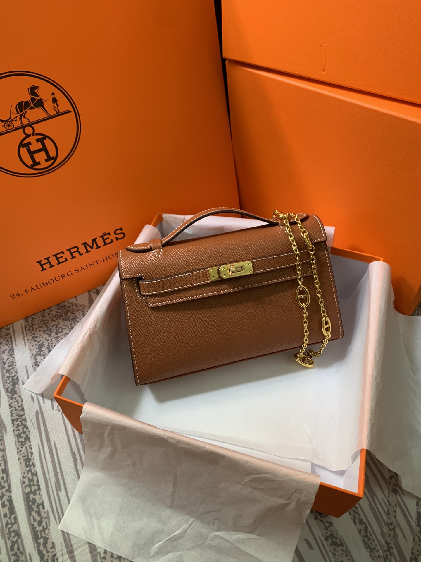 HERMES CROSSBODY BAG brown HERMES CROSSBODY BAG brown
