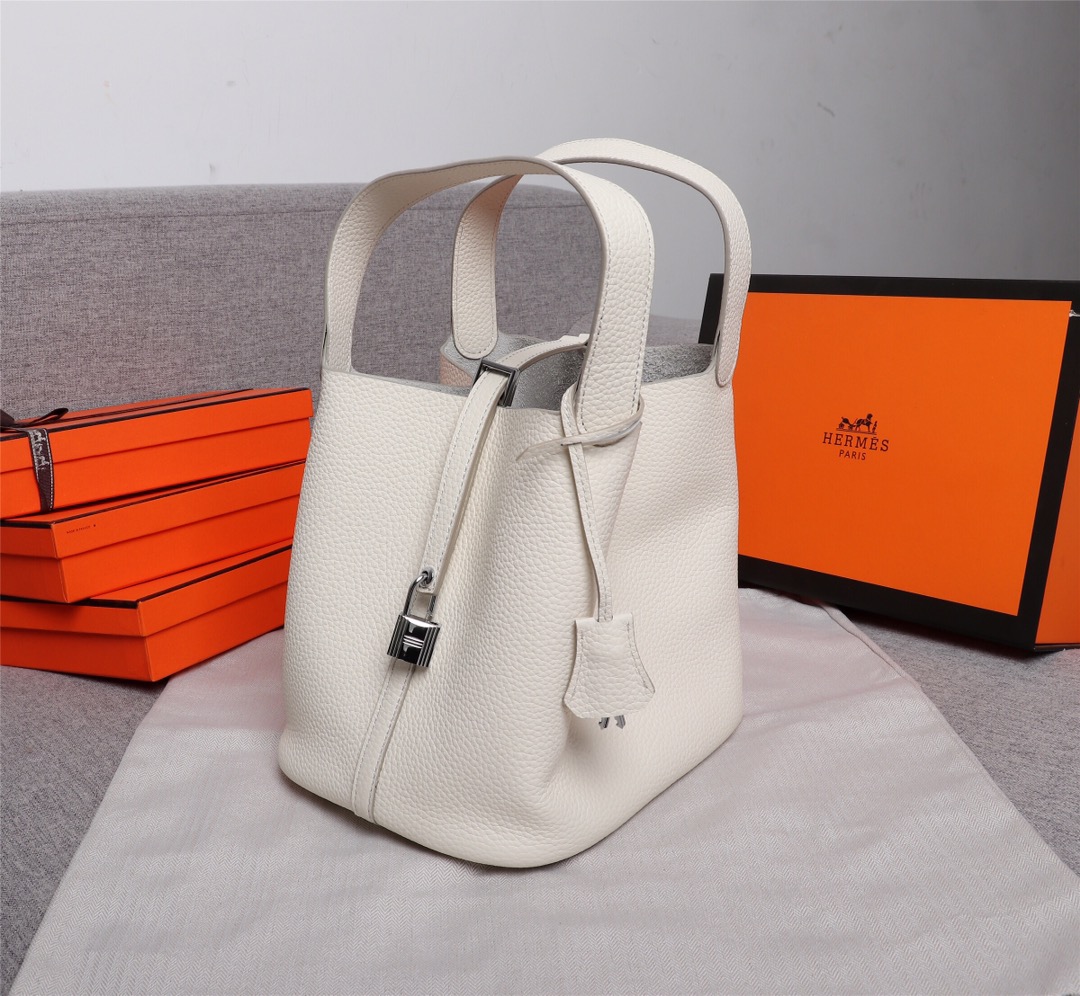 HERMES HANDBAG PICOTIN white HERMES HANDBAG PICOTIN white