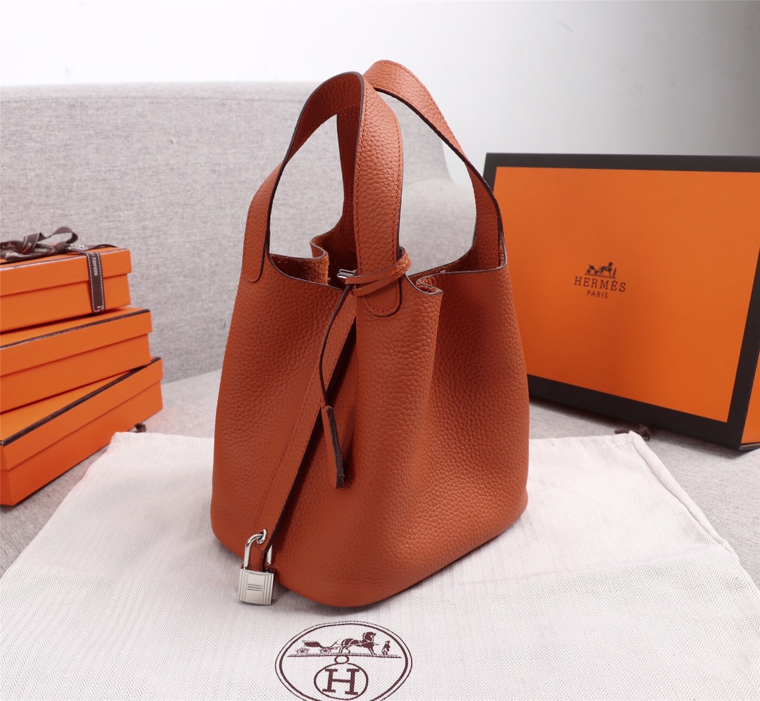 HERMES HANDBAG PICOTIN orange HERMES HANDBAG PICOTIN orange
