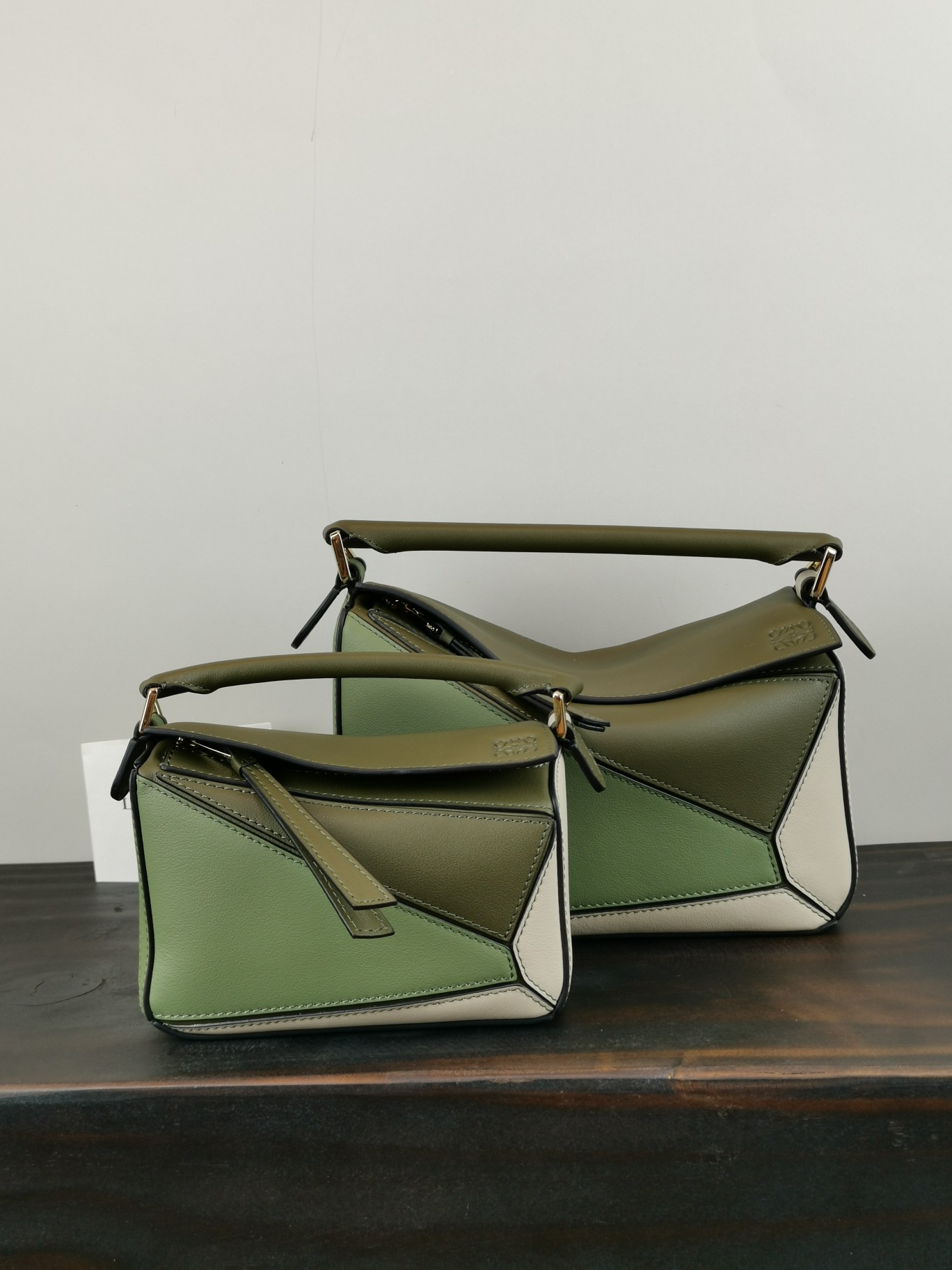 LOEWE HANDBAG green and white Patchwork LOEWE HANDBAG green and white Patchwork