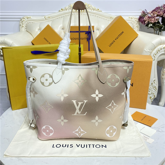 Louis Vuitton Neverfull MM Sunset Khaki Tote Louis Vuitton Neverfull MM Sunset Khaki Tote