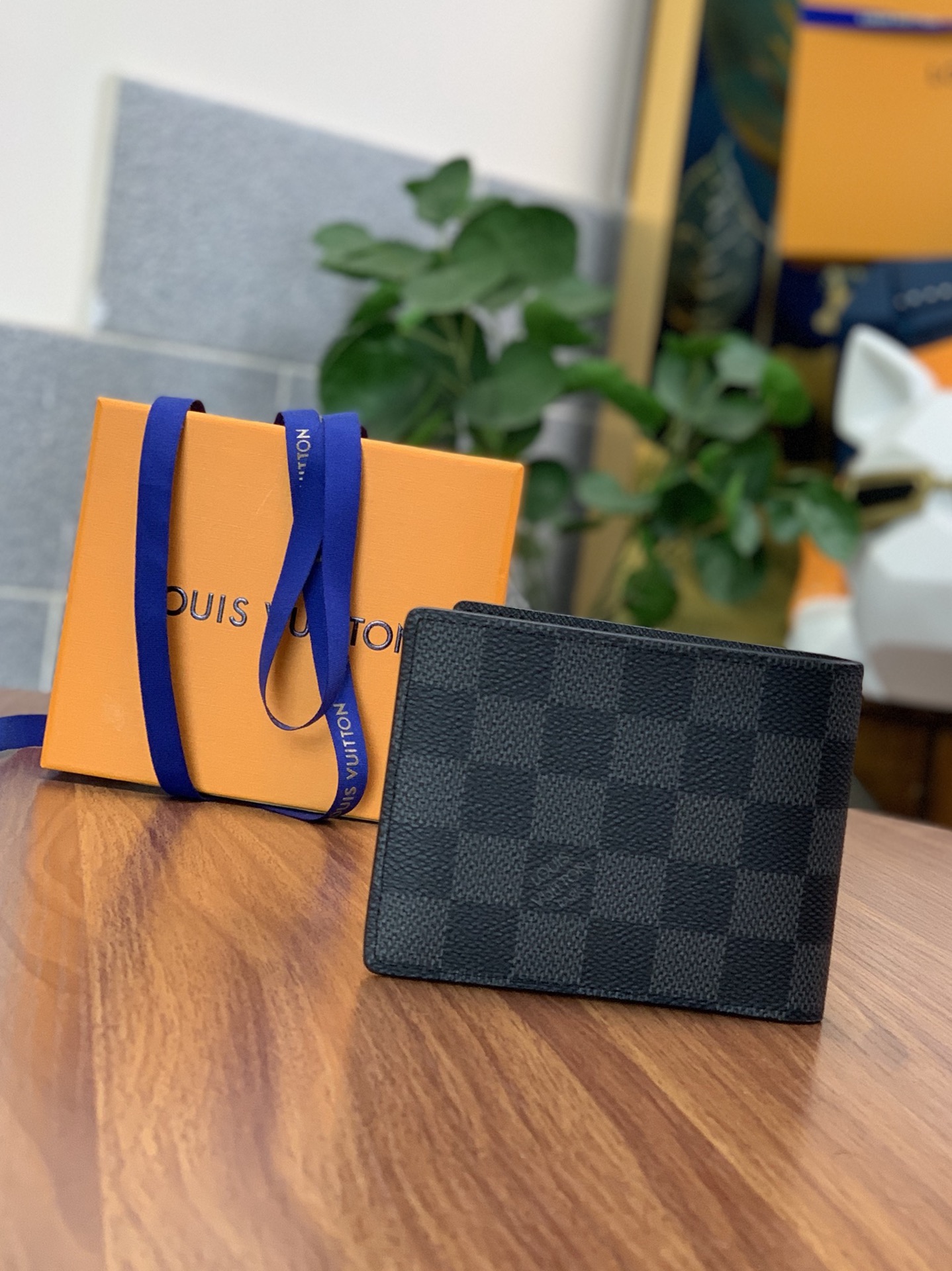 Louis Vuitton Slender Wallet Damier Graphite Louis Vuitton Slender Wallet Damier Graphite