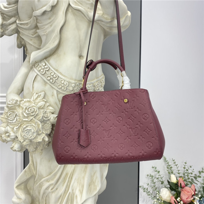 Louis Vuitton Montaigne MM Monogram Empreinte Leather Raisin Louis Vuitton Montaigne MM Monogram Empreinte Leather Raisin