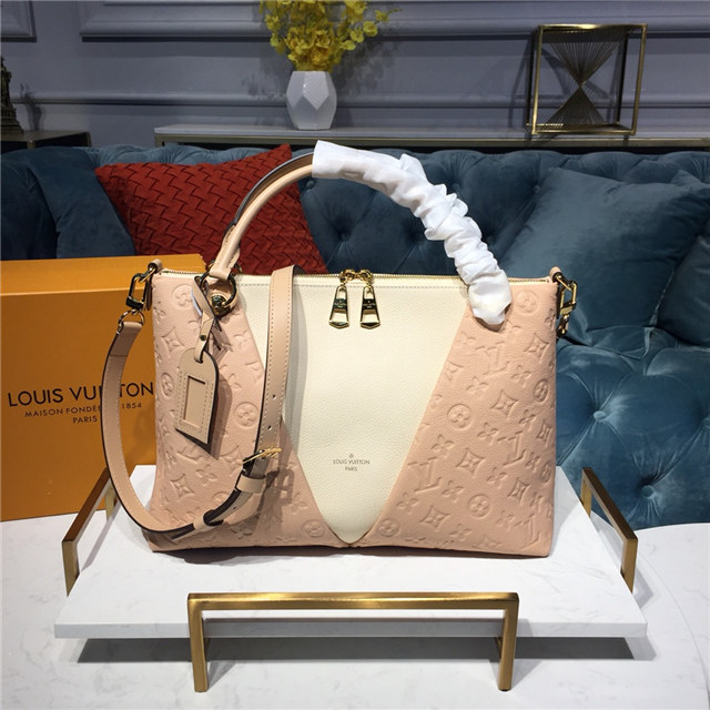 Louis Vuitton V Tote MM Monogram Empreinte Beige Louis Vuitton V Tote MM Monogram Empreinte Beige