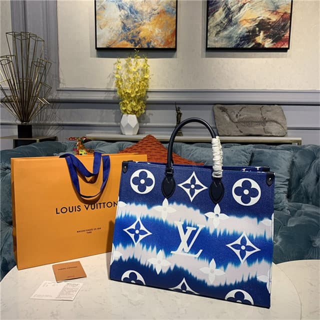 LV Escale Onthego GM Bleu LV Escale Onthego GM Bleu