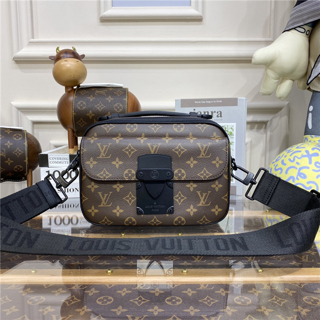Louis Vuitton S Lock Messenger Monogram Macassar Canvas Louis Vuitton S Lock Messenger Monogram Macassar Canvas