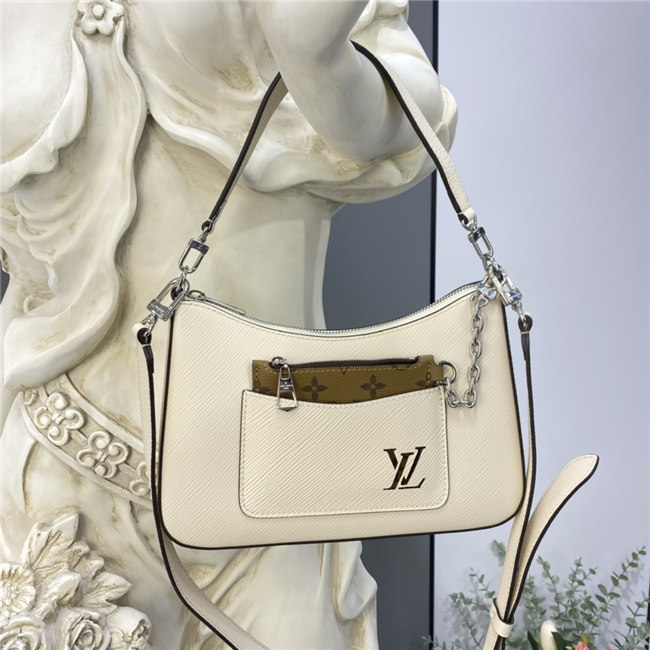 Louis Vuitton Marelle Epi Leather Quartz White Louis Vuitton Marelle Epi Leather Quartz White