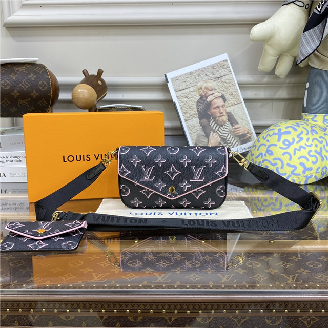 Louis Vuitton Felicie Strap & Go Autres Toiles Monogram Black M81471 Louis Vuitton Felicie Strap & Go Autres Toiles Monogram Black M81471