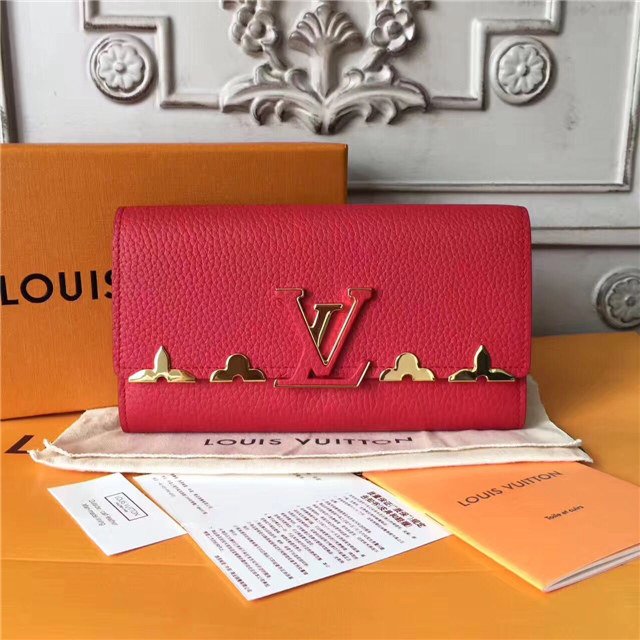 Louis Vuitton Capucines Wallet Red Louis Vuitton Capucines Wallet Red