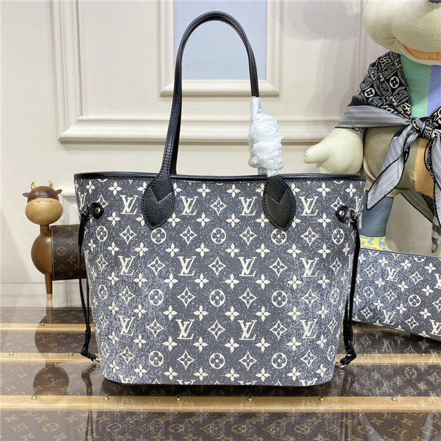 Louis Vuitton Neverfull MM Gray Denim Louis Vuitton Neverfull MM Gray Denim