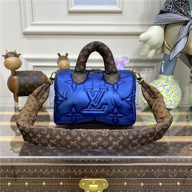 Louis Vuitton Pillow Monogram Speedy Bandouliere 25 Bag Navy Blue Louis Vuitton Pillow Monogram Speedy Bandouliere 25 Bag Navy Blue