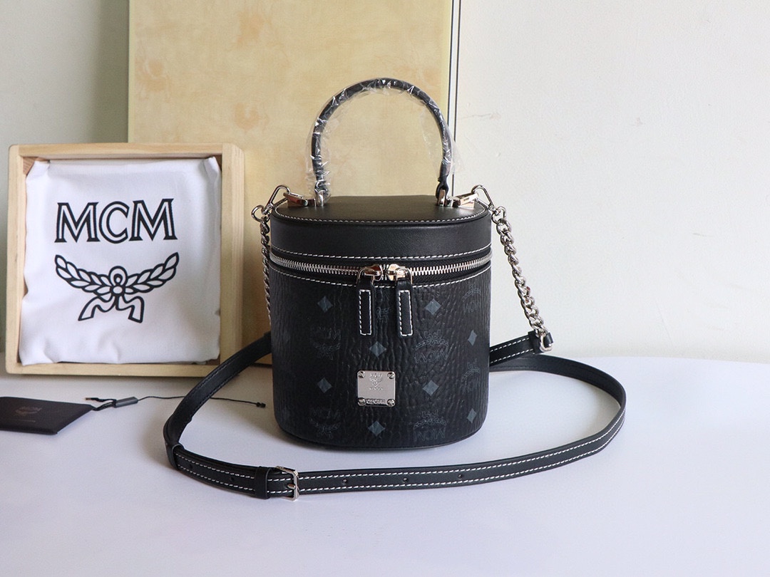 MCM WORLDWIDE CYLINDRICAL BAG black MCM WORLDWIDE CYLINDRICAL BAG black