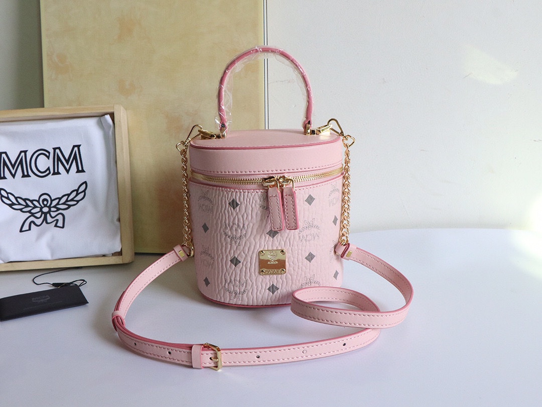 MCM WORLDWIDE CYLINDRICAL BAG pink MCM WORLDWIDE CYLINDRICAL BAG pink