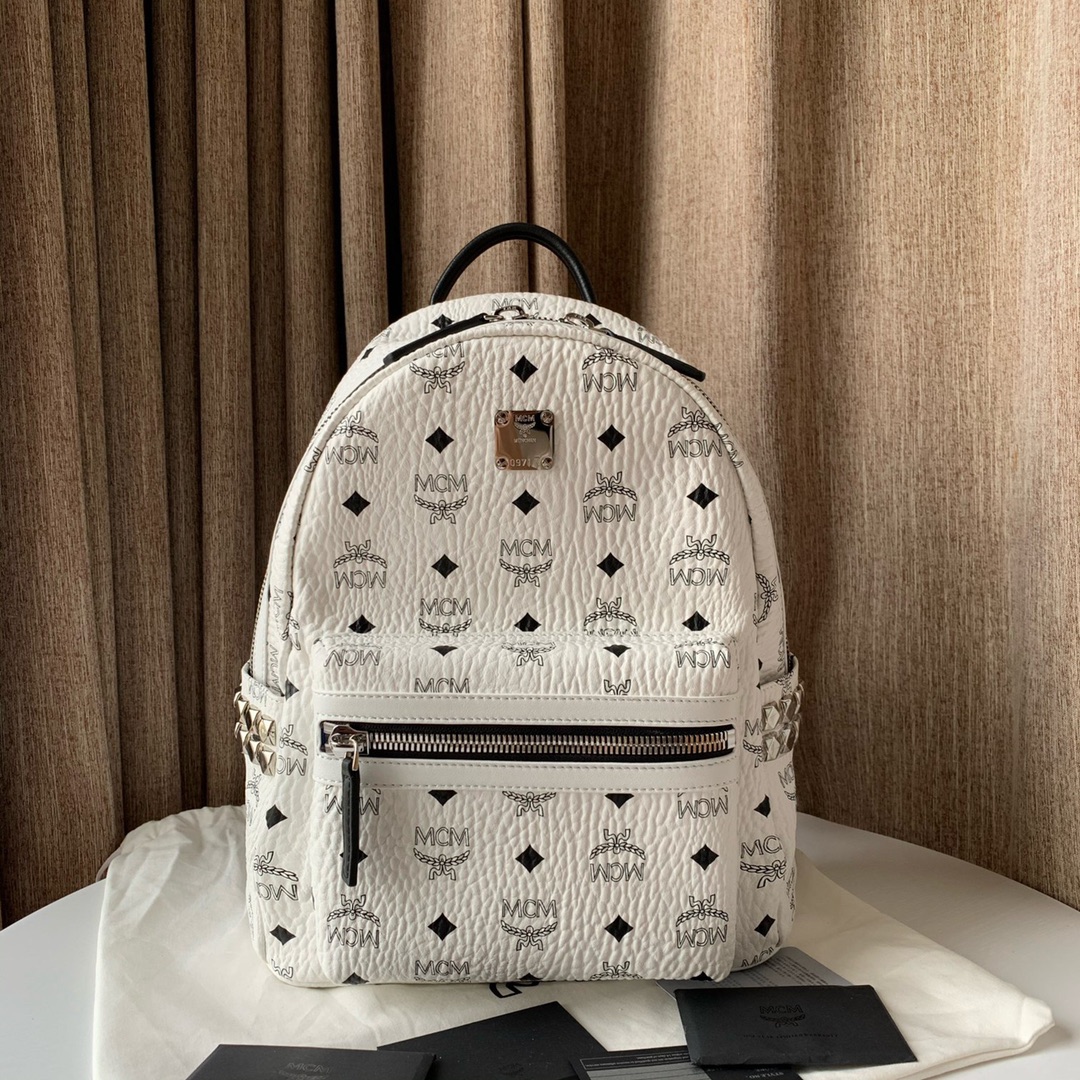 MCM WORLDWIDE BACKPACK white MCM WORLDWIDE BACKPACK white