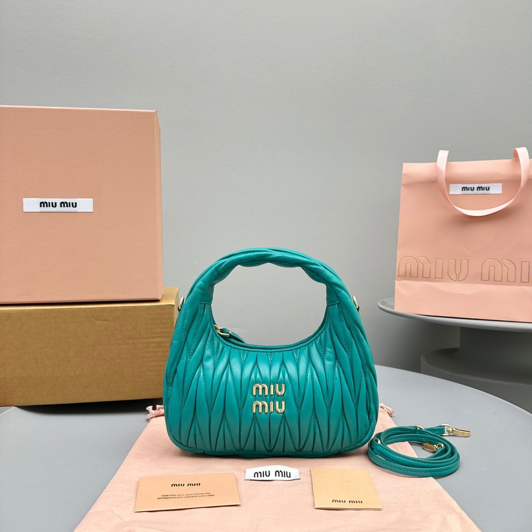 MIUMIU HANDBAG GREEN MIUMIU HANDBAG GREEN